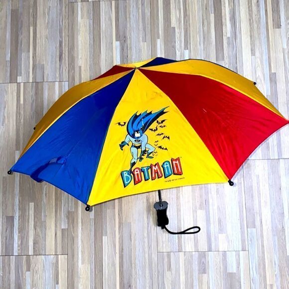 Batman and Robin DC Comics vintage 90s umbrella kids 90s nostalgia displays - Picture 1 of 12